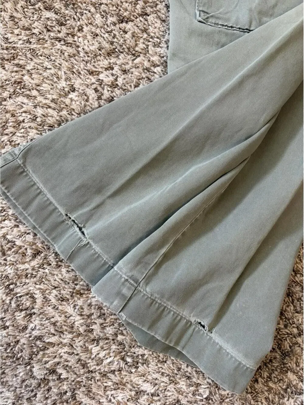 Vintage J Crew Cargo Khaki Pants Men’s Size 36x30 Military Outdoor Olive Green
